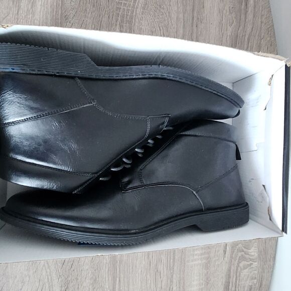 COPY - LONDON FOG MEN'S BOOTS BLACK COLOR SIZE 111,5COMFORTABLE SHOES. - Picture 1 of 6